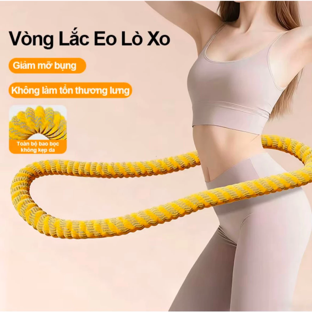 2.5KG_ Vòng Lắc Eo Lò Xo Thế Hệ Mới 2026 Phiên Bản Bọc Vải siêu Êm, Độ Bền Cao, Mềm Đàn Hồi Tốt Dễ Sử Dụng