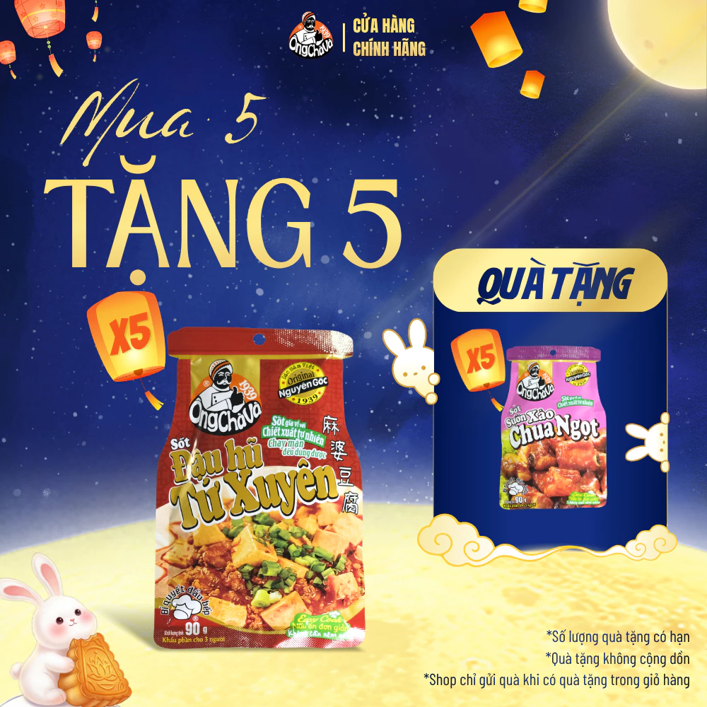 Sốt Đậu Hũ Tứ Xuyên thương hiệu Ông Chà Và 90gr – Hàng Chính Hãng