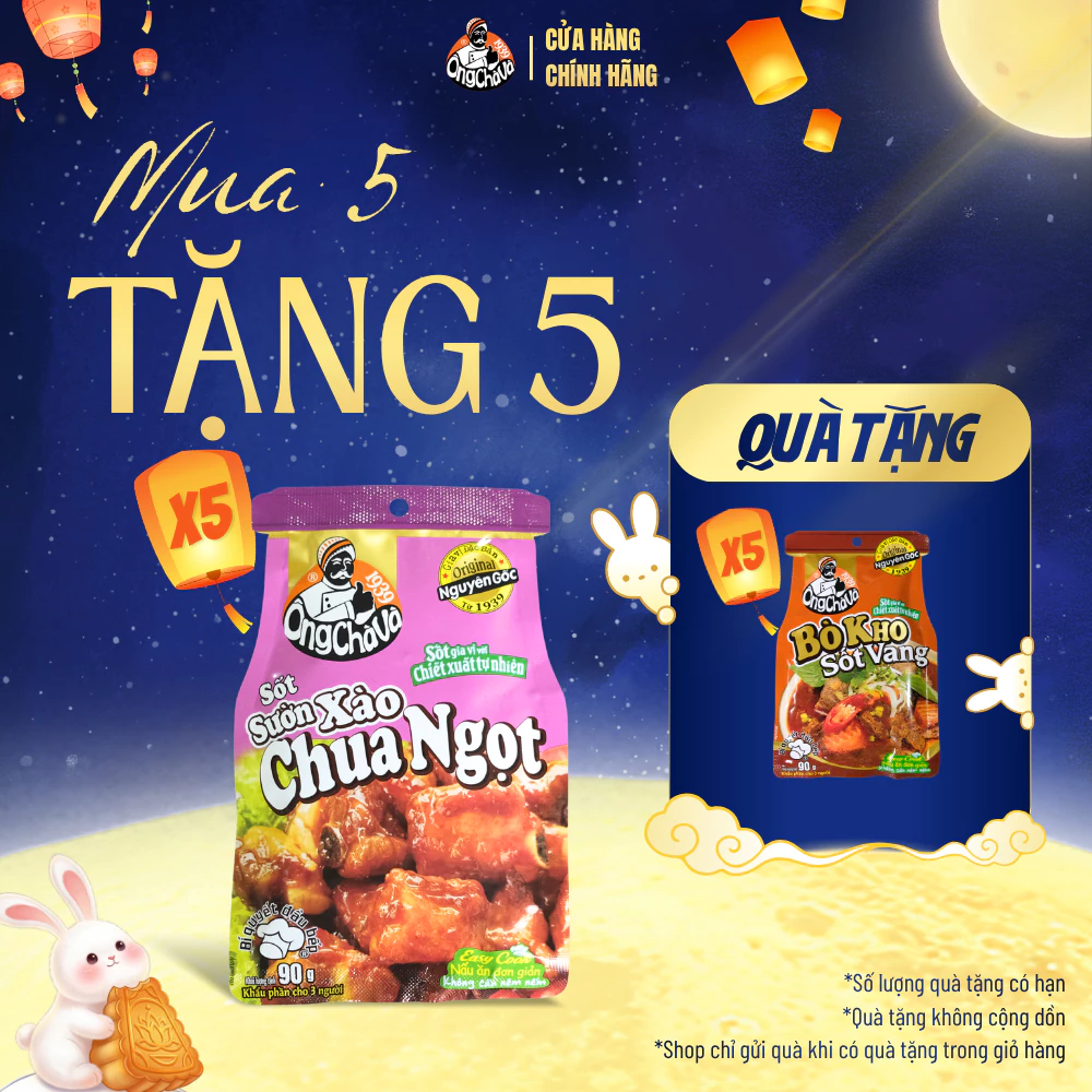 Sốt Sườn Xào Chua Ngọt thương hiệu Ông Chà Và 90gr - Hàng Chính Hãng