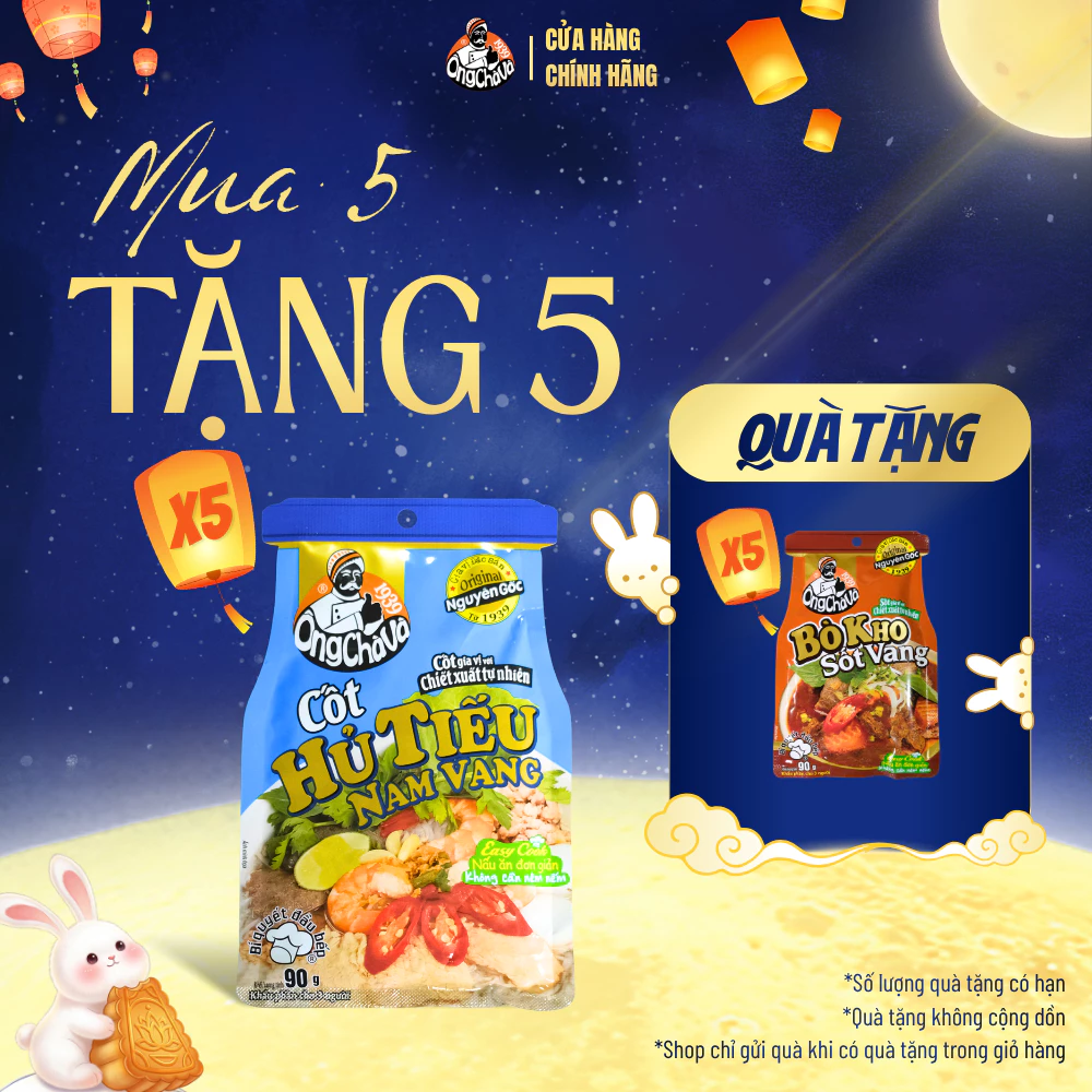 Cốt Hủ Tiếu Nam Vang thương hiệu Ông Chà Và 90gr - Hàng Chính Hãng
