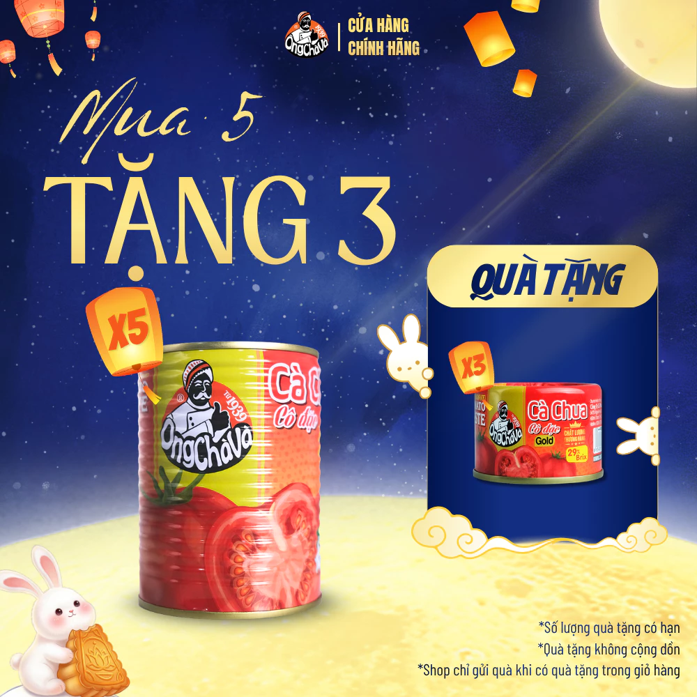 Cà Chua Cô Đặc Tomato Paste Thượng Hạng thương hiệu Ông Chà Và 400gr - Hàng Chính Hãng