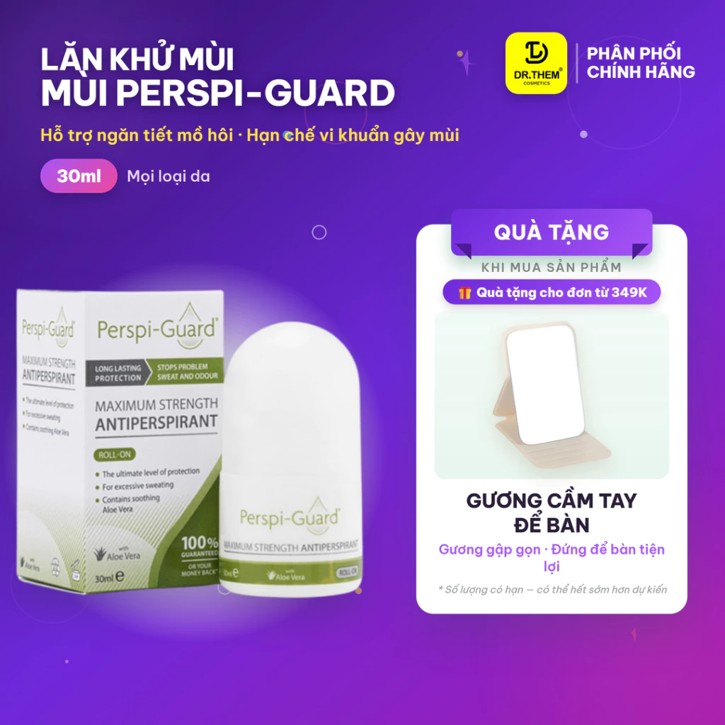 Lăn Khử Mùi Perspi-Guard 30ml Ngăn Mồ Hôi Cao Cấp 3-5 ngày- Dr Thêm