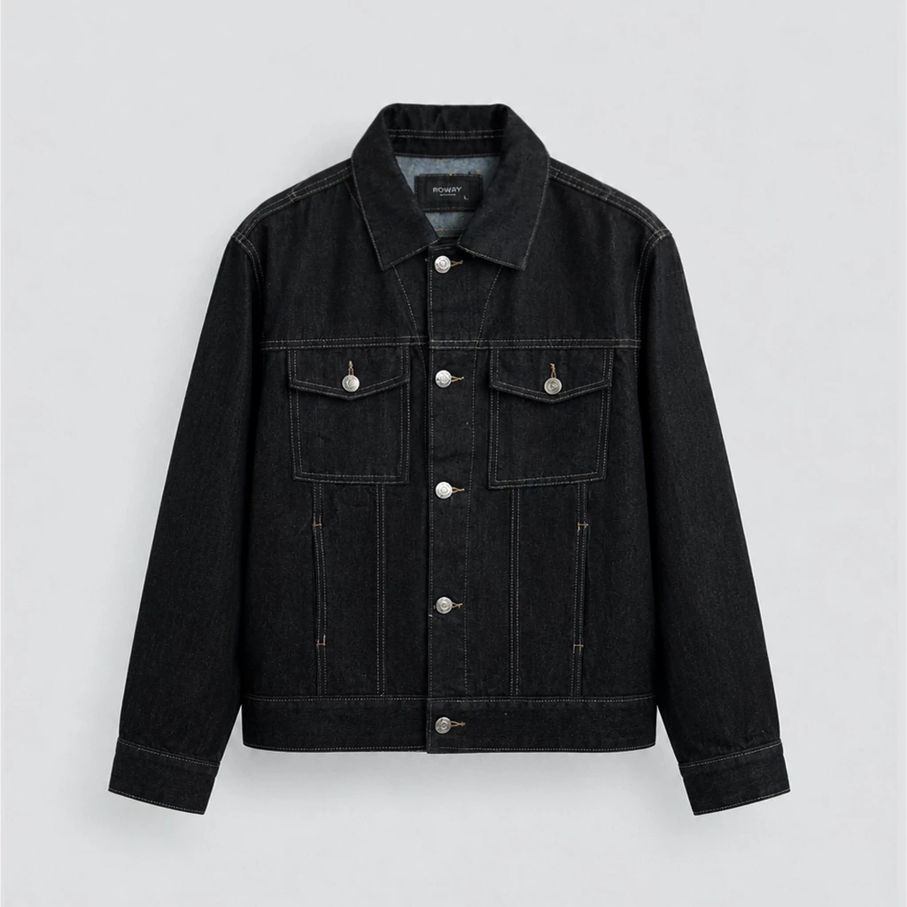 [MỞ BÁN] Áo khoác nam ROWAY chất liệu denim cao cấp | Áo khoác denim ver3