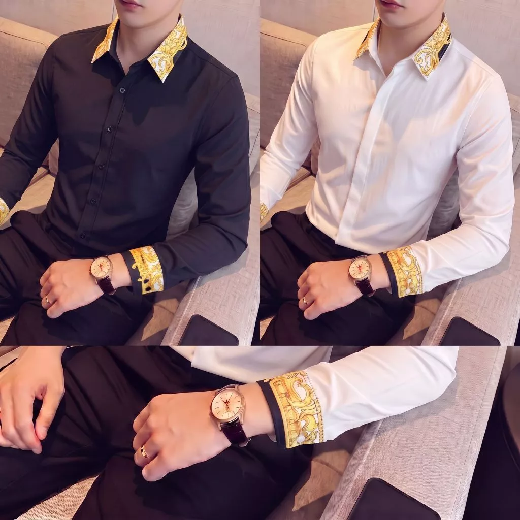Áo sơ mi nam dài tay vải lụa mango bền nhẹ phối in chữ màu trẻ trung cá tính-BQT77 SHOP