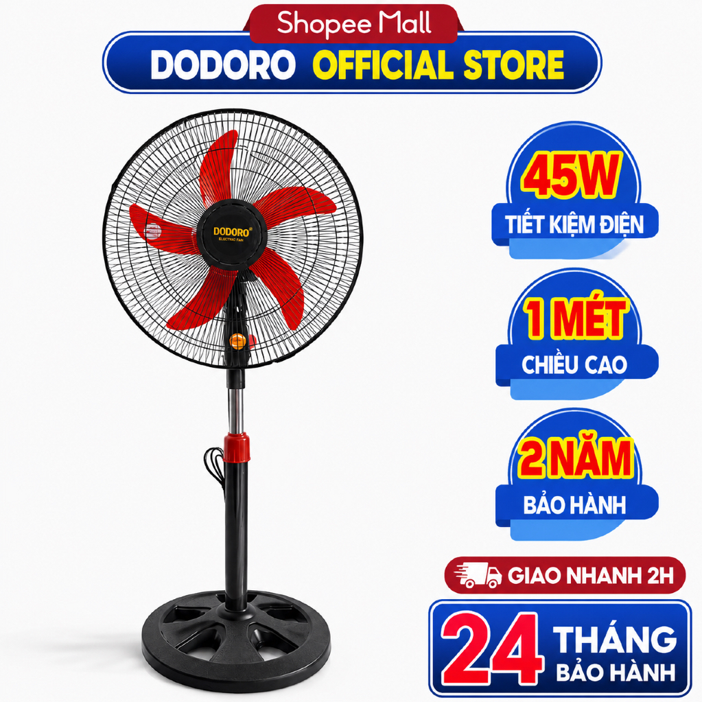 Quạt cây 5 cánh lõi đồng- Quạt điện - quạt bàn - Quạt đứng lỡ - BẢO HÀNH ĐỘNG…