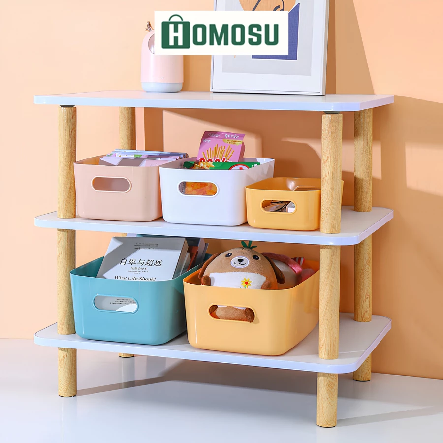 Hộp Đựng Đồ Nhựa Đa Năng, Khay Đựng Đồ Bằng Nhựa Có Tay Cầm Phong Cách Nhật Bản Siêu Cứng Cáp Q001