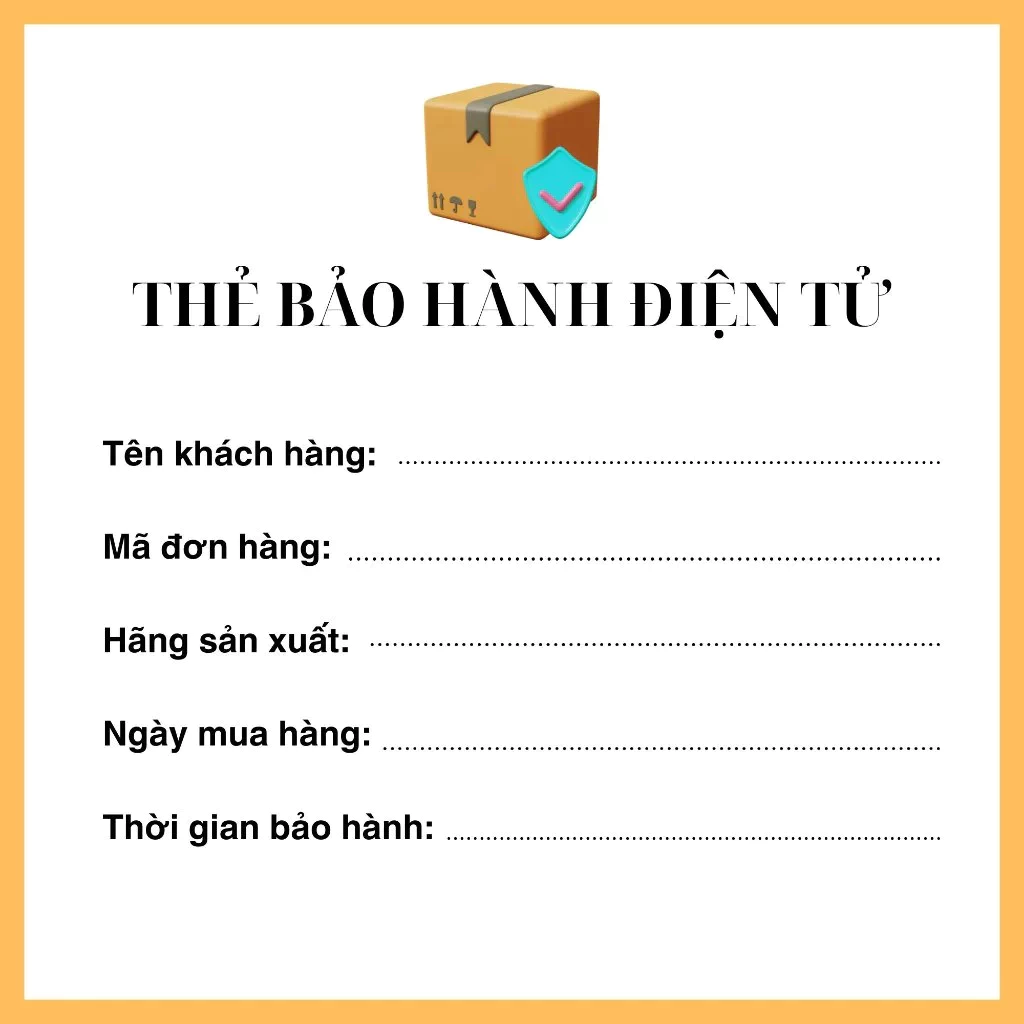 Thẻ Bảo Hành Điện TỬ SRAPP VN (Hàng tặng kèm không bán)