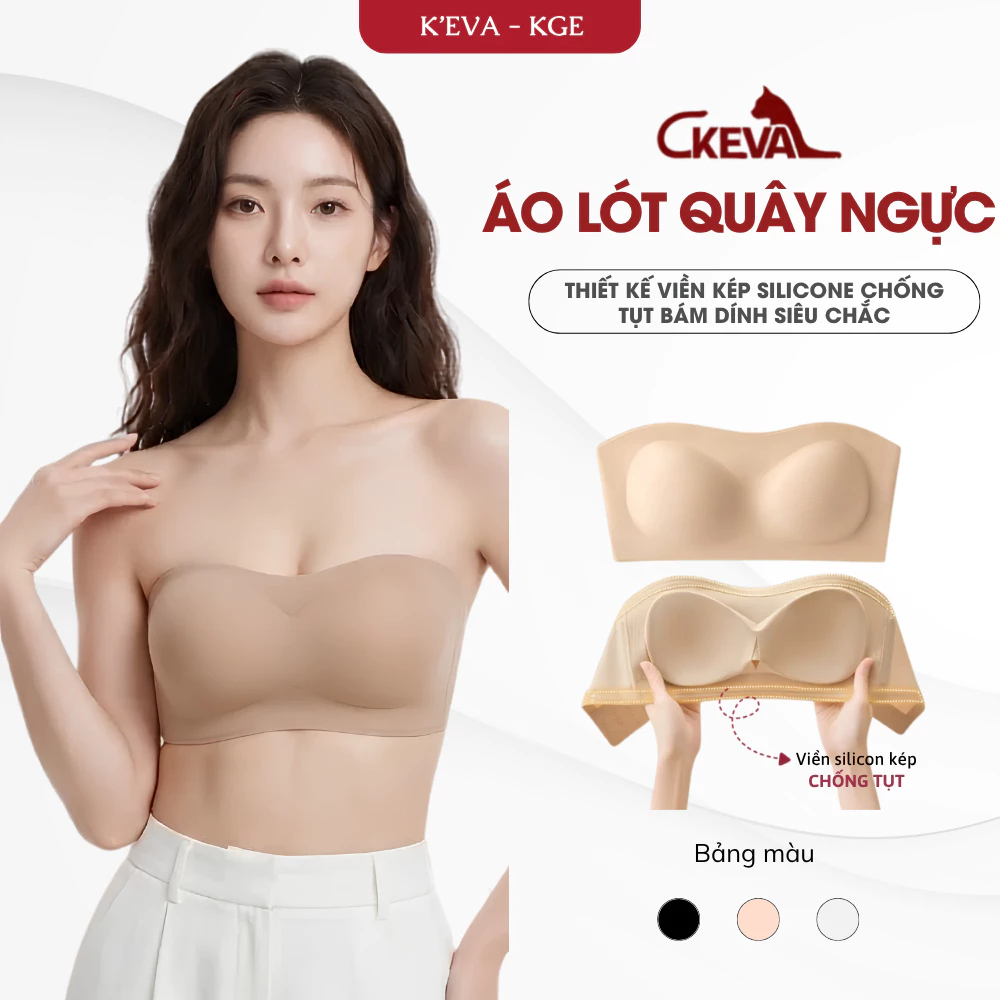 Áo Quây Tàng Hình Chống Trượt Không Gọng Không Dây Gom Ngực Tạo Khe M01