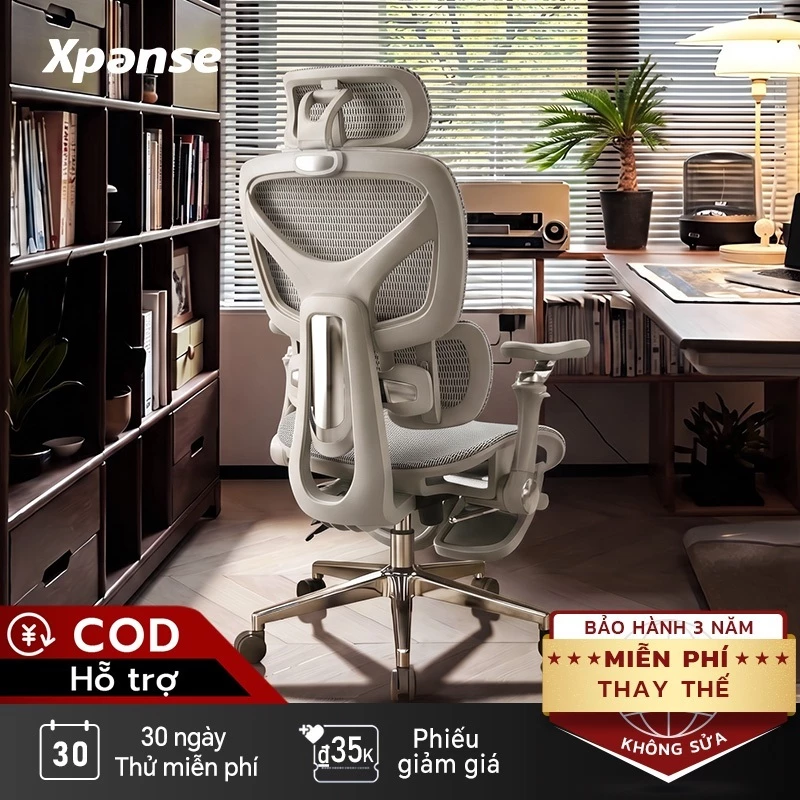 Xpanse T9 ghế công thái học ghế gaming đệm lưng kép 4 lò xo, lưới du pont ghế xoay văn phòng ghế làm việc