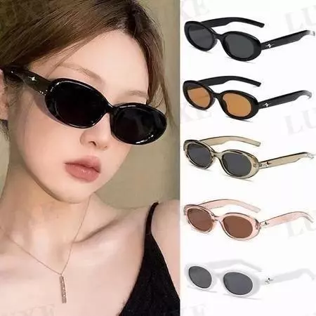 Kính râm nữ KR40 bầu dục kính mát kiểu retro phong cách hiện đại cá tính chống tia UV