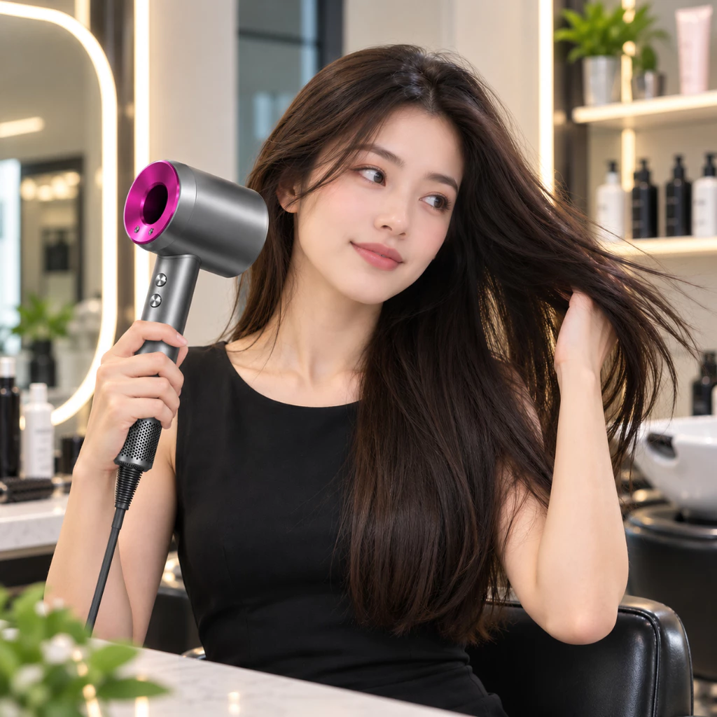 Máy Sấy Tóc Ion Âm Công Suất Lớn, Sấy Khô Tóc Nhanh, Giảm Xơ Rối, Chăm Sóc Tóc Hằng Ngày