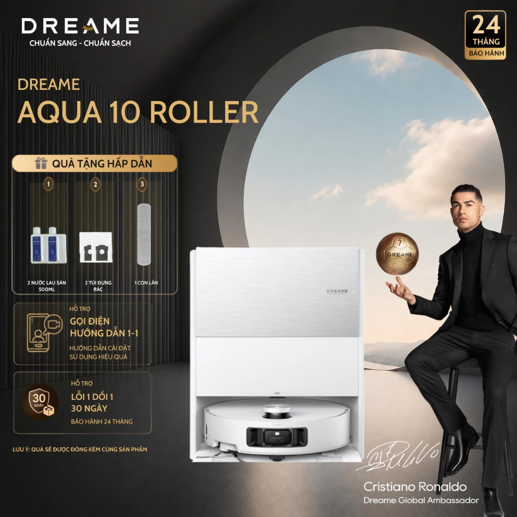 [Livestream] Robot Hút Bụi Lau Nhà Dreame Aqua 10 Roller | Trạm Sạc Giặt Sấy | Vượt Vật Cản 6cm | Bảo Hành 24 Tháng