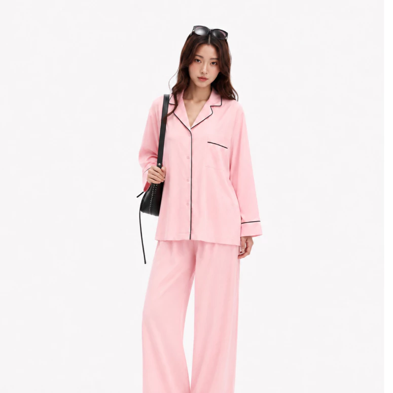 [ Fit To Sleep ] Homewear Đồ Bộ Ngủ Cao Cấp Form Rộng Mềm Mịn Mặc Nhà Thỏa Mái - Hồng - Velvet