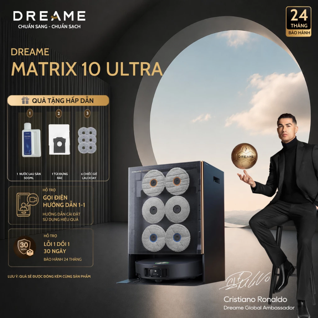[Livestream] Robot Hút Bụi Lau Nhà Dreame Matrix 10 Ultra | Bản Quốc Tế | Lực Hút 30.000Pa | Bảo Hành 24 Tháng