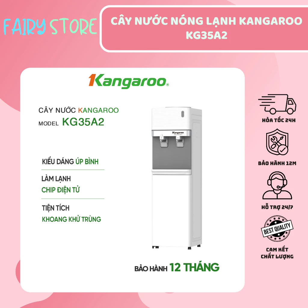 Cây Nước Hai Chế Độ Nóng Lạnh Kangaroo KG35A2 Hiện Đại, Thông Minh, Tiện Lợi, Kiểm Soát Nhiệt Tốt