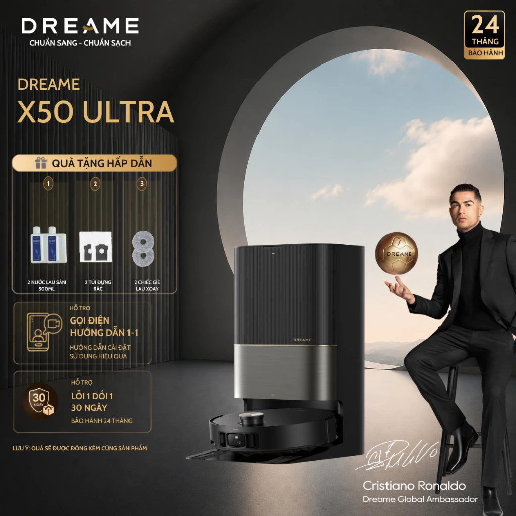 [Livestream] Robot Hút Bụi Lau Nhà Dreame X50 Ultra | Bản Quốc Tế | Leo Bậc Linh Hoạt 60mm | Bảo Hành 24 Tháng