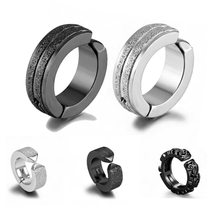 Khuyên Tai Kẹp Titan Không Bấm Lỗ - Bông Tai Kẹp Tròn Không Gỉ Nam Nữ Cá Tính Gavi Accessories