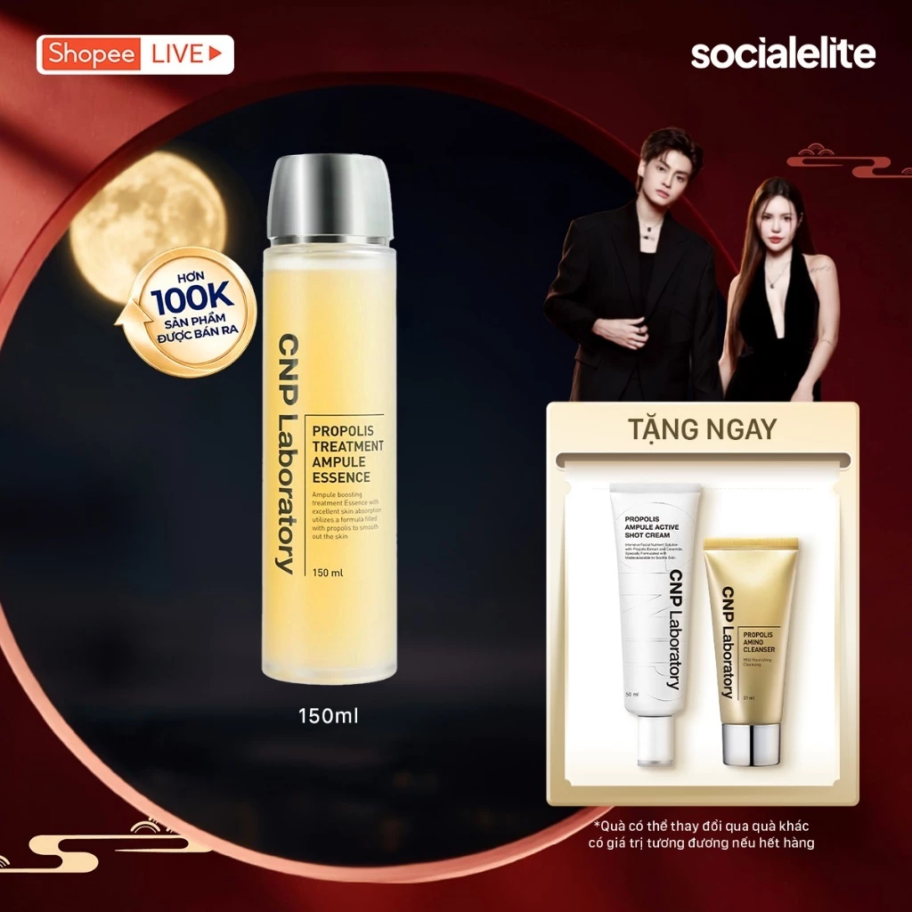 [CNP Laboratory Official x Lucie] Toner keo ong phục hồi làn da CNP Propolis Treatment Ampule Essence 150ml (live)