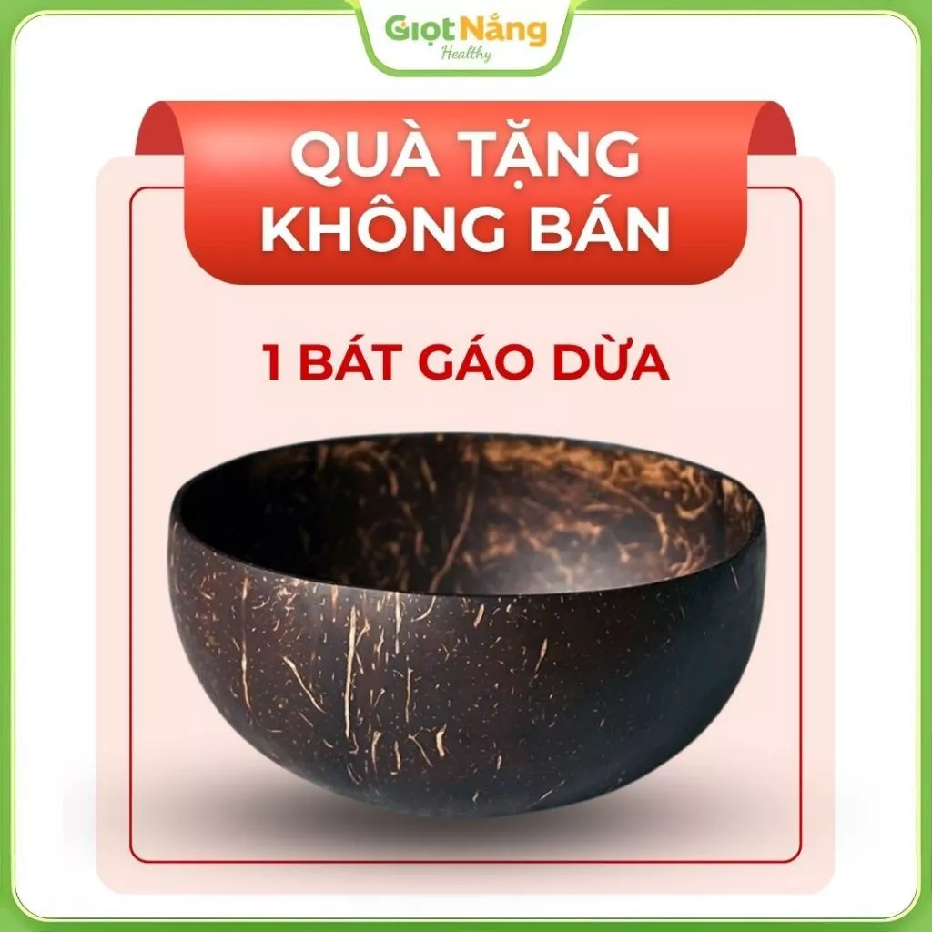 [QUÀ TẶNG KHÔNG BÁN] Bát Chén Gáo Dừa Từ Nông Sản Giọt Nắng