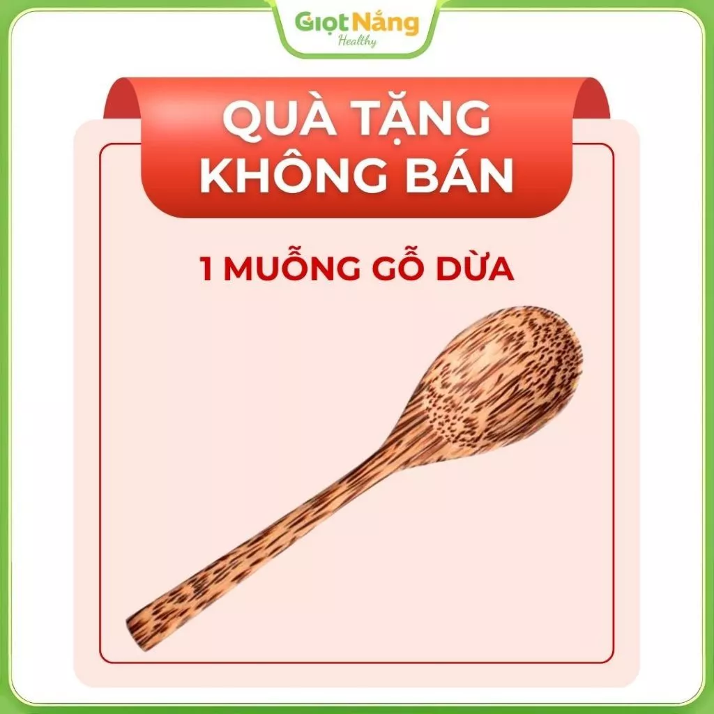 [QUÀ TẶNG KHÔNG BÁN] Muỗng Gỗ Dừa Size Lớn Từ Nông Sản Giọt Nắng
