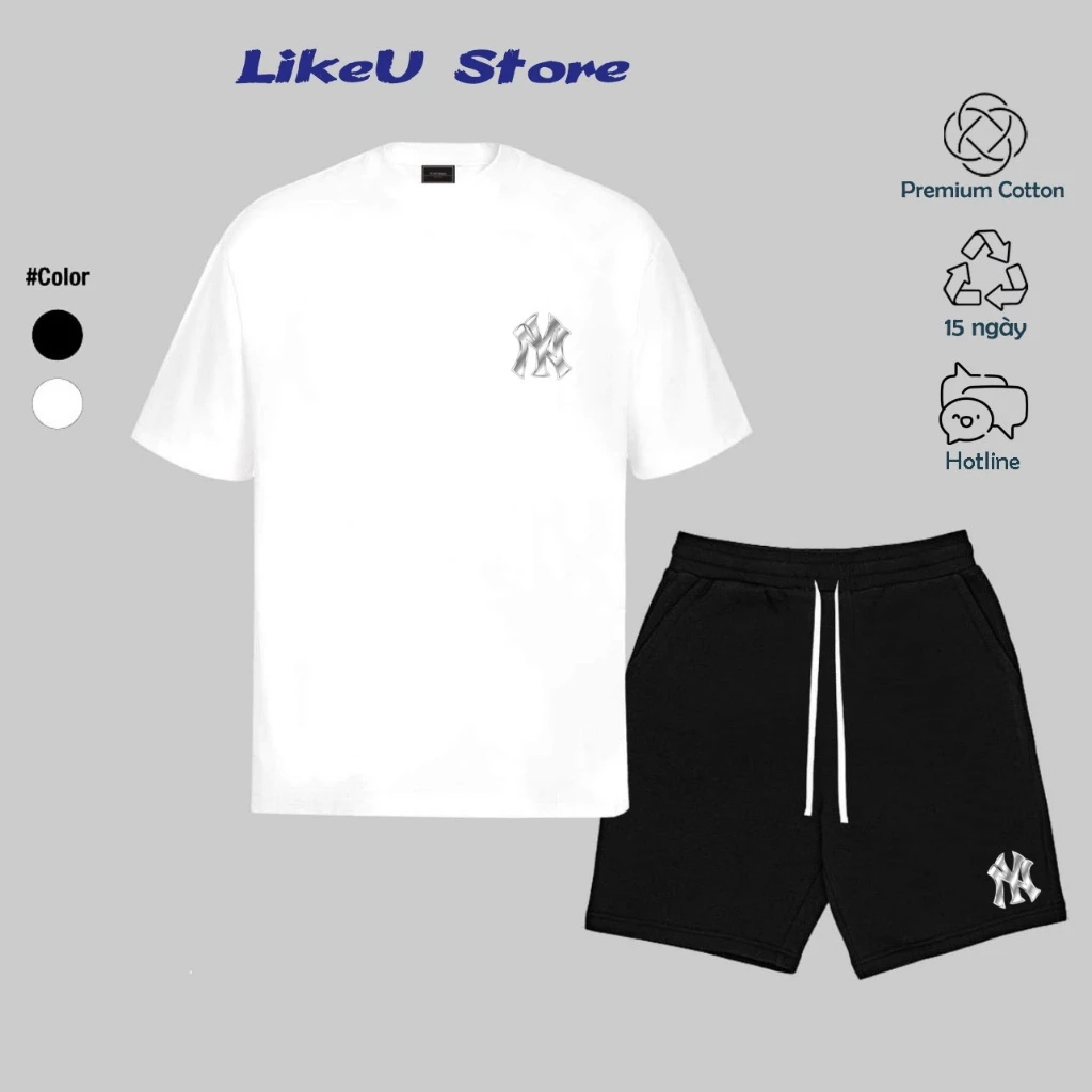 Sét quần áo WLB Streatwear Unisex Nam/Nữ Cotton Cao cấp 280gsm