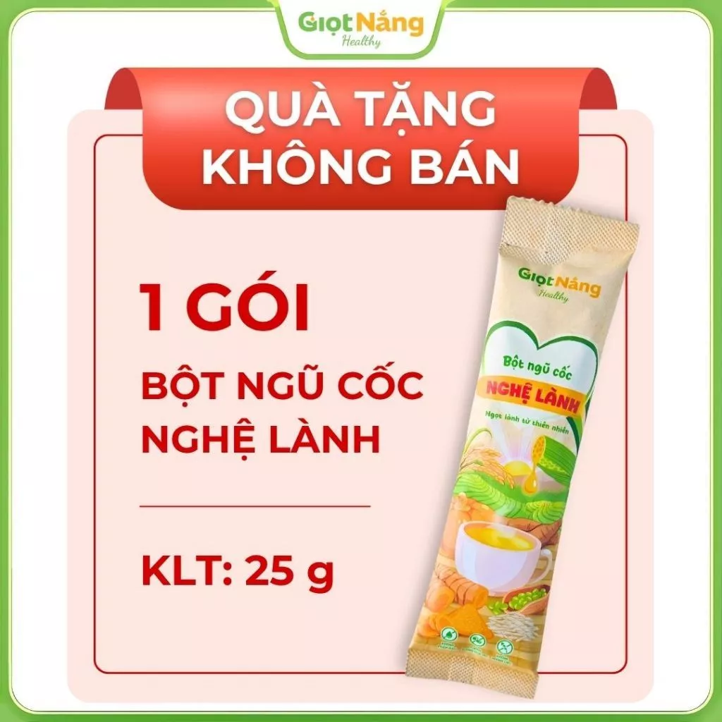 [QUÀ TẶNG KHÔNG BÁN] 1 Gói 25g Bột ngũ cốc Nghệ Lành Dễ Uống Thơm Dịu Thực Phẩm Khô Từ Nông Sản Giọt Nắng