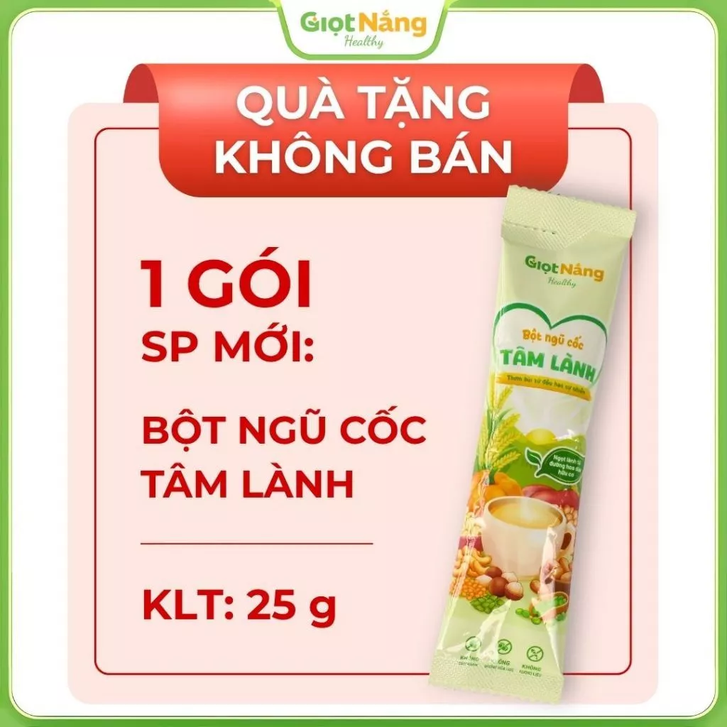 [Quà Tặng Không Bán] Bột Ngũ Cốc Tâm Lành Thơm Ngon Dễ Uống Với Đường Hoa Dừa Hữu Cơ Thơm Dịu Không Ngấy Từ Giọt Nắng