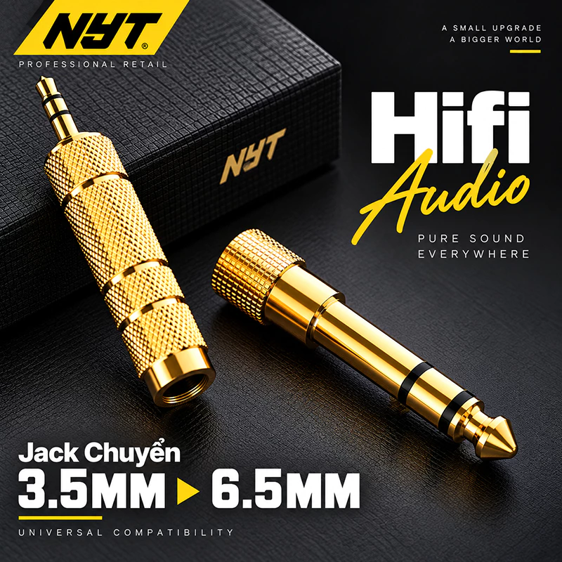 Jack Chuyển 3.5 Sang 6.5 Cao Cấp NYT03 - Bảo Hành 12T Chính Hãng NYT