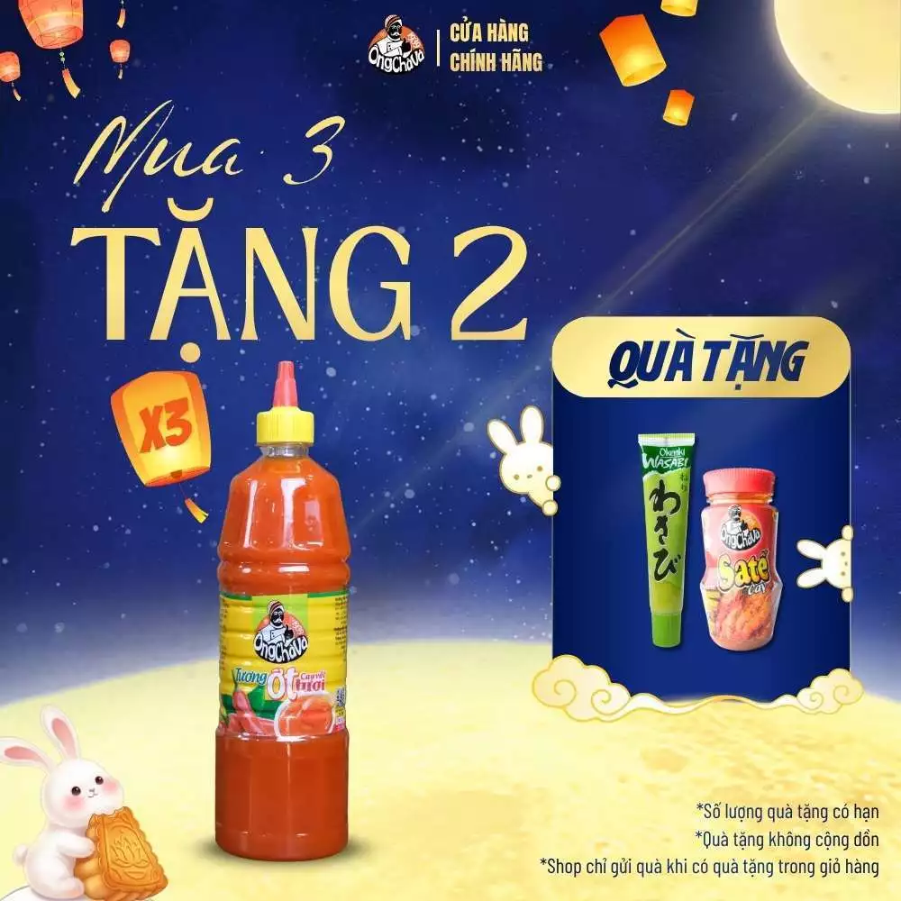 Tương Ớt thương hiệu Ông Chà Và 830gr - Hàng Chính Hãng