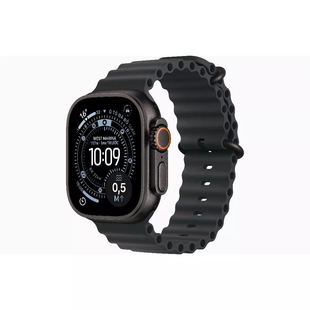Apple Watch Ultra 3 GPS + Cellular 49mm Black Titanium Case with Black Ocean Band