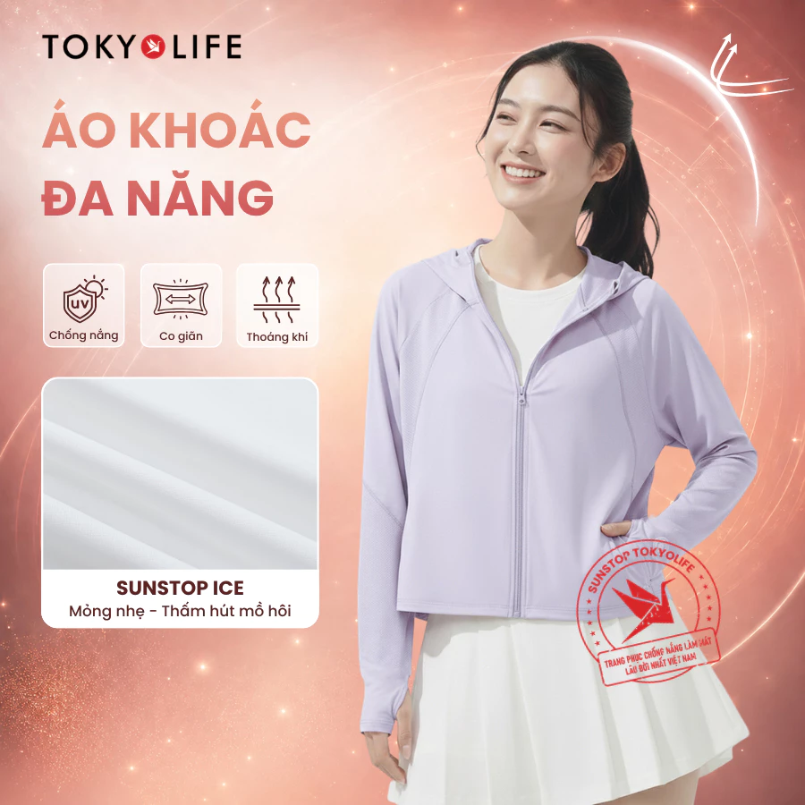 Áo khoác chống nắng TOKYOLIFE SunStop Ice bảo vệ da toàn diện 40003391