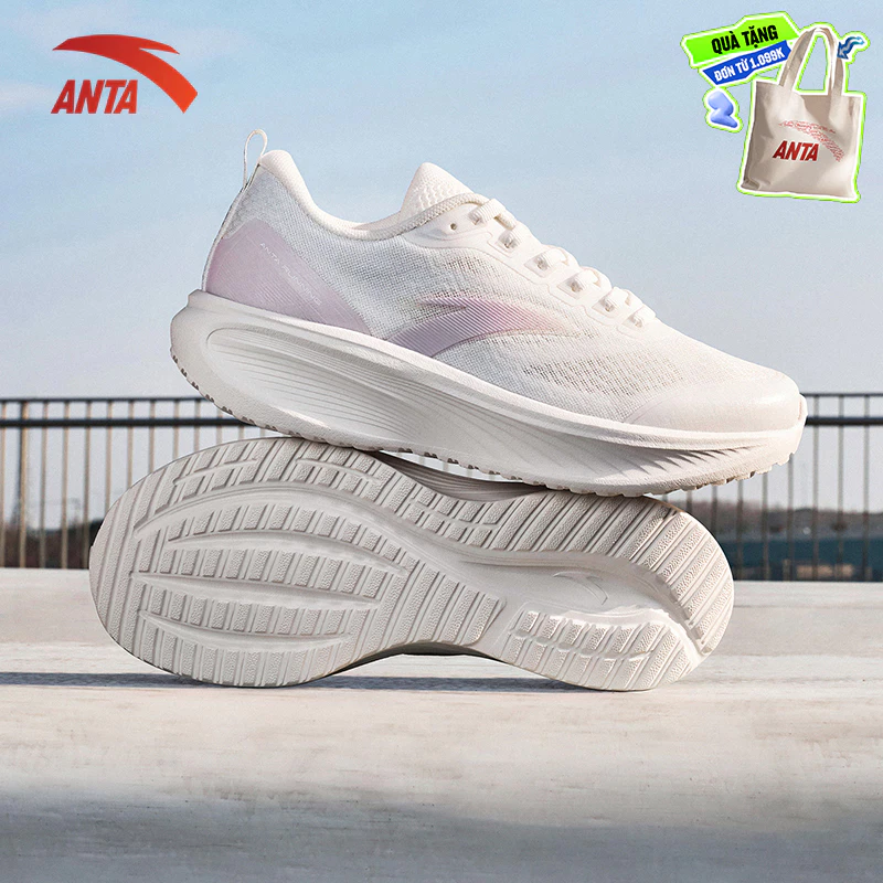 [5KM+] ANTA Giày Thể Thao Chạy Bộ Nữ Easy Run Pickleball Quần Vợt Cầu Lông Nhẹ Thoáng Khí 1226B5523