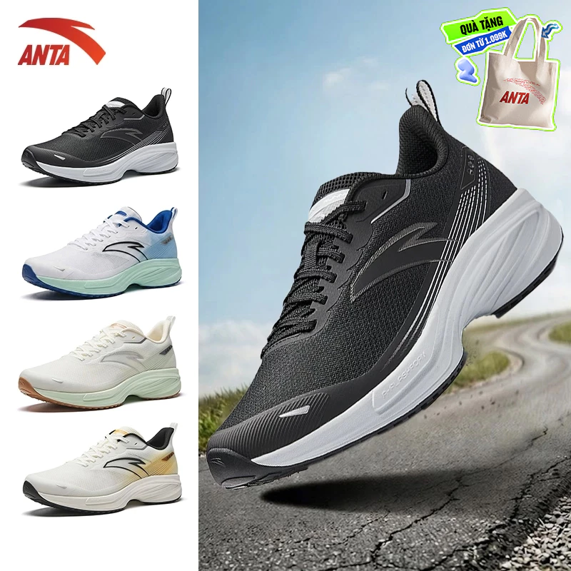 ANTA Giày Chạy Thể Thao Nam A-Flashfoam Running Shoes Nhẹ, Giày Chạy Nhẹ, Êm Chân, Thoáng Khí 1126B5526U