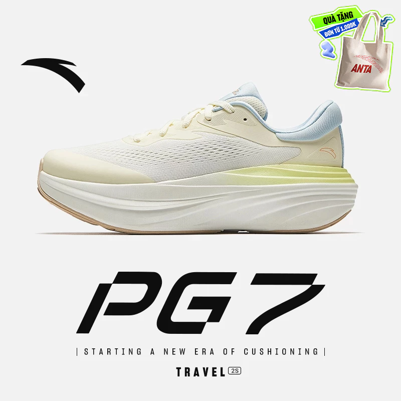[3-10KM+] ANTA PG 7 Travel 2S Giày chạy bộ nữ Giày thể thao Giảm Chấn Đế chống trơn trượt 1225C5545