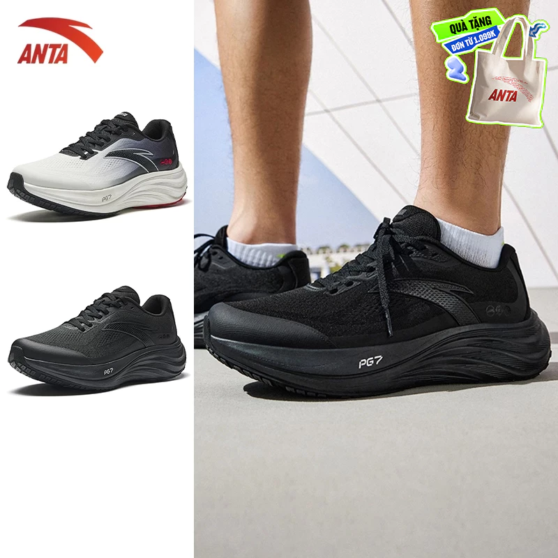 Giày chạy bộ nam Anta Sports Travel PG 7 – Mã 1125A5508. Thiết kế đế chống trơn trượt, thoáng khí, phù hợp race < 15km