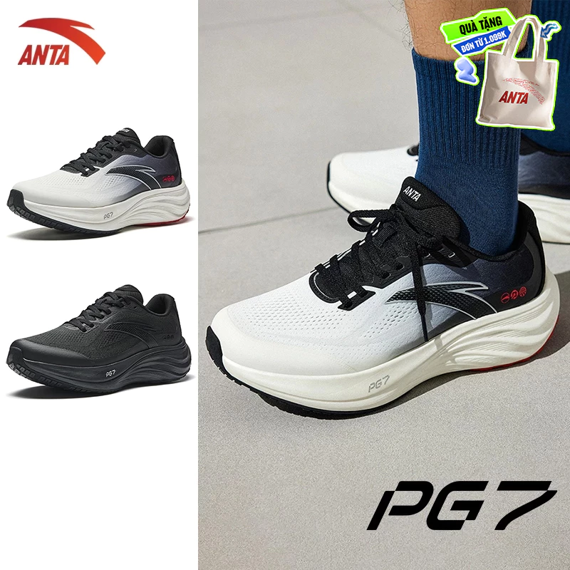 ANTA Nam Giày chạy bộ thể thao Travel 1.5 PG 7 Running Shoes Widefoot 2E Cushioning Rebound Sports Shoes 1125A5508A