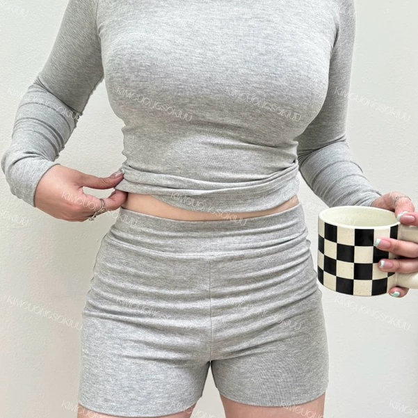 Quần biker nữ cotton thun 2 lớp vải kimcuongsokiuuu - Women