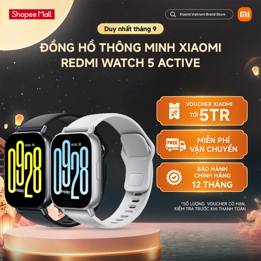 Đồng hồ thông minh Xiaomi Redmi Watch 5 Active/ Watch 6 Active - Màn hình LCD 2'' - Thời lượng pin lên đến 18 ngày