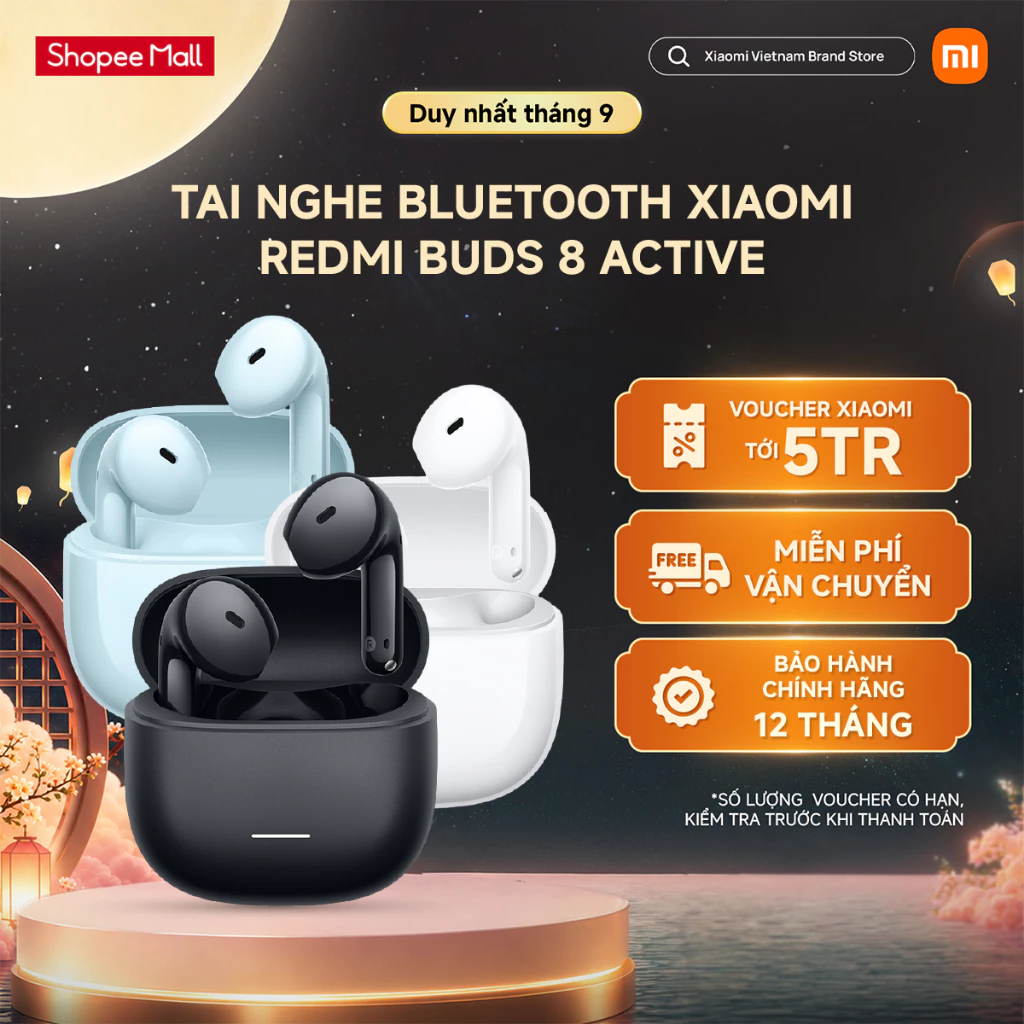 Tai nghe Redmi Buds 6/ Buds 8 Active BHR8391GL/BHR8396GL - Thời lượng pin lên đến 30 giờ