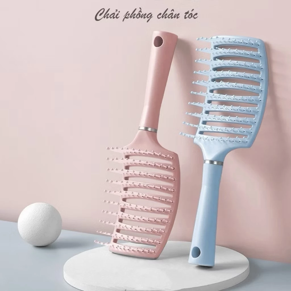 (QUÀ TẶNG) Lược chải tóc gỡ rối Mát xa da đầu Tạo kiểu tóc xoăn dài cho nữ