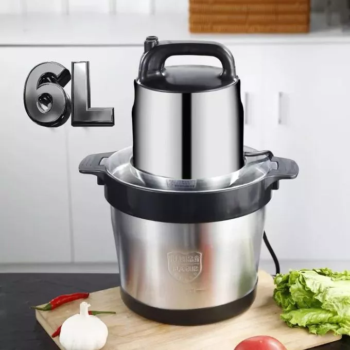 Máy Xay Thịt Đa Năng 6L - Công Xuất 2000W - Lưỡi Dao 6 Cánh - Động Cơ Đồng Nguyên Chất 100 - Bảo Hành 24 Thá
