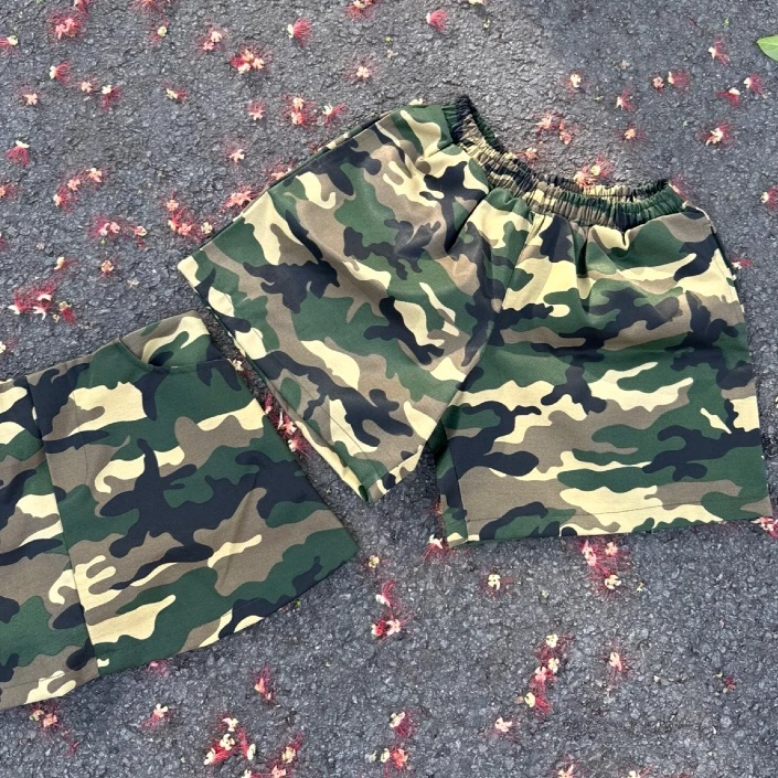 [MỚI] UMESAIGON Chân Váy Camo Cạp Trễ - Quần Đùi Short Camo Chất Kaki Thun Dày Dặn Đứng Form Phù Hợp Nam Và Nữ