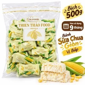 BÁNH XỐP SỮA CHUA GIÒN VỊ BẮP GÓI 500G