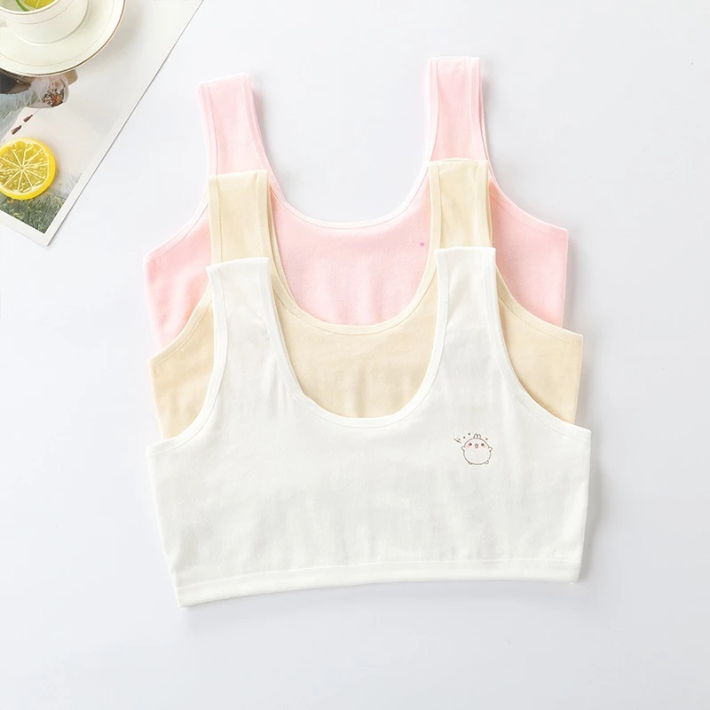 Áo lá bé gái học sinh cotton mềm mại thoáng khí co giãn tốt họa tiết in hình dễ thương HOMEBRA B341