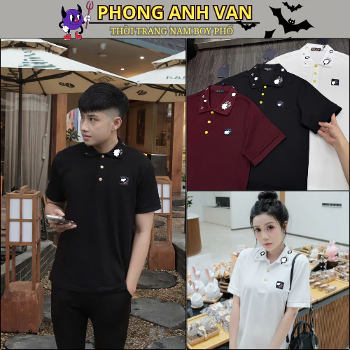 Áo Polo Nam Thêu LoGo  Thêu LoGo Viền Cổ Siêu Đẹp - Áo Polo Nam Nữ Mẫu Mới NEWW Cực Đẹp