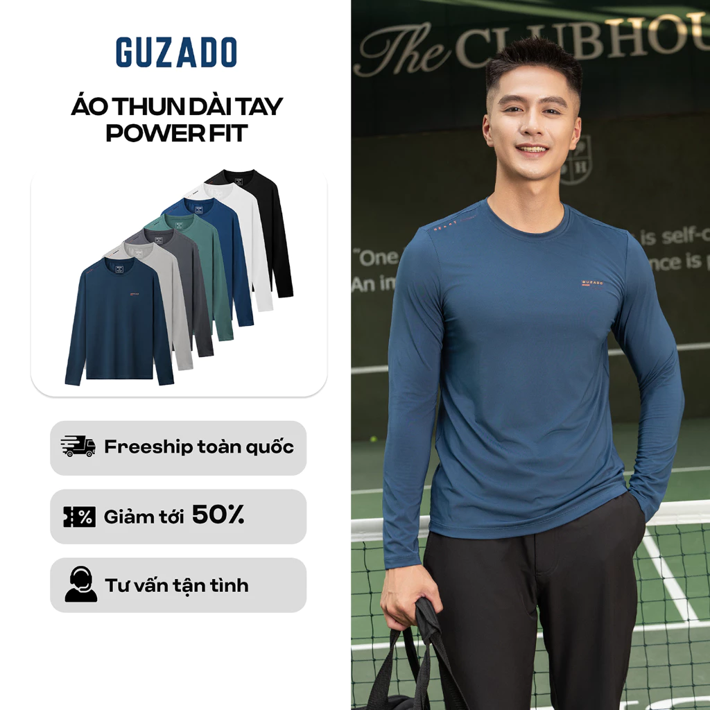 [HÀNG TẶNG] Áo Sweater Active Guzado Vải Heattech Cao Cấp, Giữ ấm Tốt, Co Giãn 4 Chiều GDT02-GCTD26W001