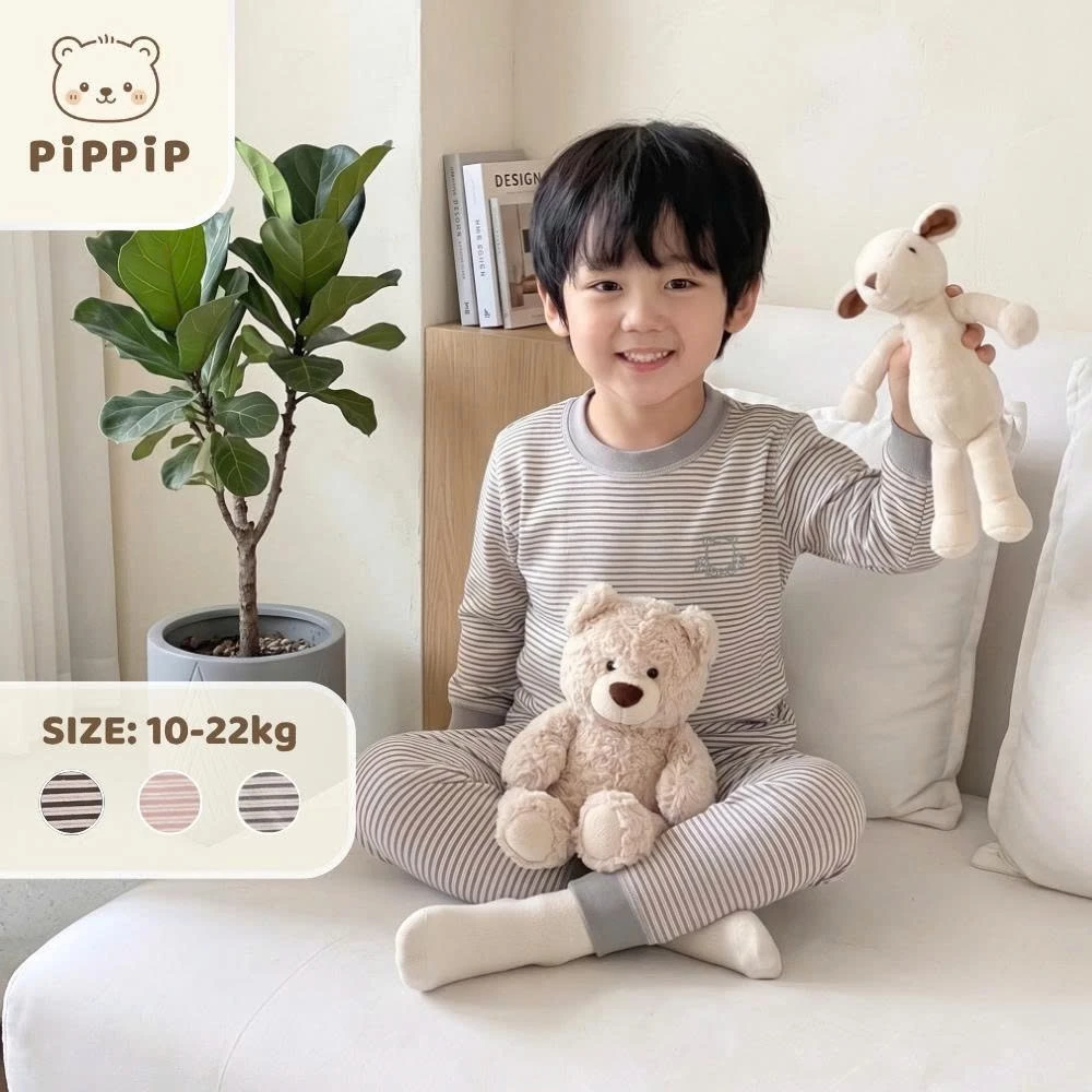 Bộ Dài Tay Trẻ Em Thu Đông Cotton Co Giãn Cho Bé Mặc Ở Nhà BDT001