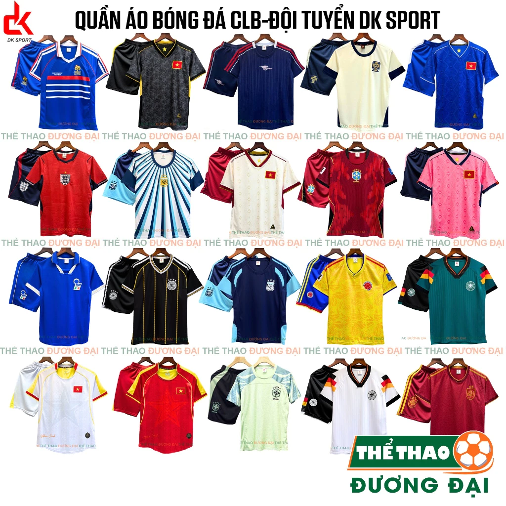 Quần Áo Bóng Đá CLB Đội Tuyển Quốc Gia 2026 Thun Cao Cấp Thể Thao Đương Đại