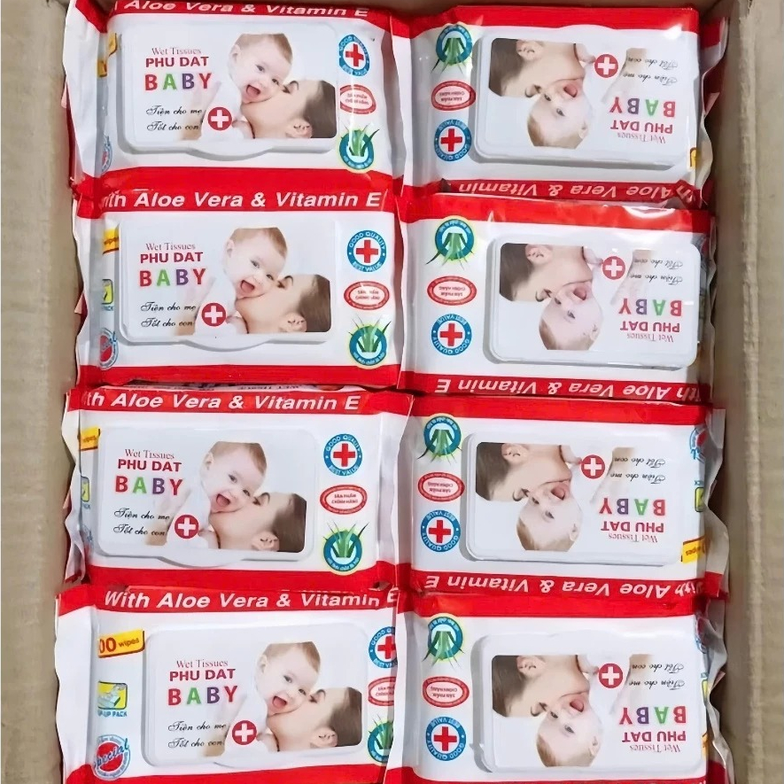 Khăn Giấy Ướt Baby Phú Đạt Mềm Mịn Không Mùi An Toàn Cho Da Bé - Tiện Cho Mẹ &…