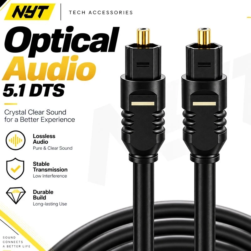 Cáp Âm Thanh Sợi Quang Optical Chất Lượng Cao AT102 - Hàng Chính Hãng - BH 18 Tháng Đổi Mới